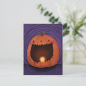 Happy Halloween pompoen Jack Lantern Briefkaart (Staand voorkant)