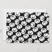 Happy Halloween pompoen Jack-O-Lantern Foto Feestdagenkaart (Achterkant)