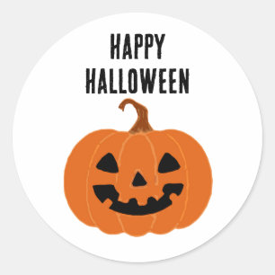Happy Halloween pompoen Jackolantern Stickers