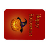 Happy Halloween-pompoen met Pet Magneet (Horizontaal)