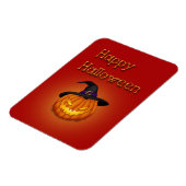 Happy Halloween-pompoen met Pet Magneet (Linkerzijde)