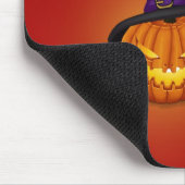 Happy Halloween-pompoen met Pet Muismat (Hoek)