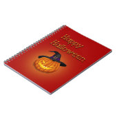 Happy Halloween-pompoen met Pet Notitieboek (Linkerzijde)
