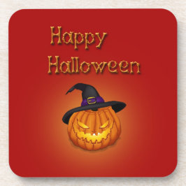 Happy Halloween-pompoen met Pet Onderzetter