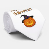 Happy Halloween-pompoen met Pet Stropdas (Opgerold)