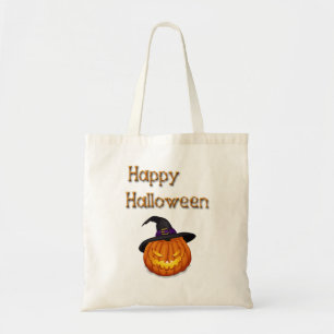 Happy Halloween-pompoen met Pet Tote Bag