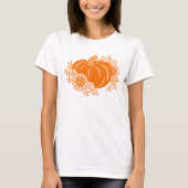 Happy Halloween Pompoen Print T-shirt & Kleding (Voorkant)