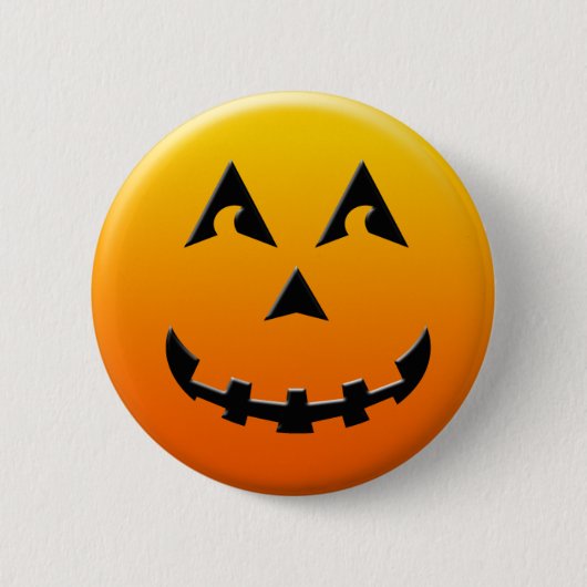Happy Halloween-pompoen Ronde Button 5,7 Cm (Voorkant)