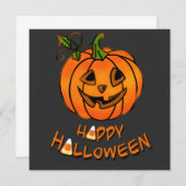 Happy Halloween | pompoen | suikermaïs Kaart (Voorkant / Achterkant)
