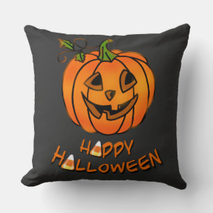 Happy Halloween   pompoen   suikermaïs Kussen