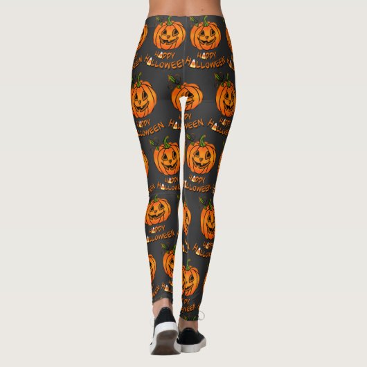 Happy Halloween | pompoen | suikermaïs Leggings (Achterkant)