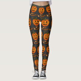 Happy Halloween | pompoen | suikermaïs Leggings
