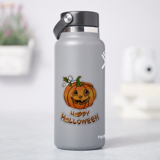 Happy Halloween | pompoen | suikermaïs Sticker (HydroFlask)