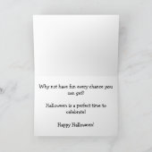 Happy Halloween pompoen vriend paar Schattigee Kaa Kaart (Binnen)