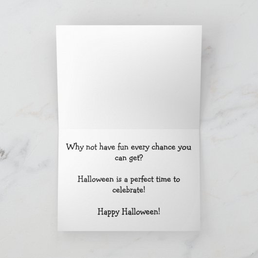 Happy Halloween pompoen vriend paar Schattigee Kaa Kaart (Binnen)