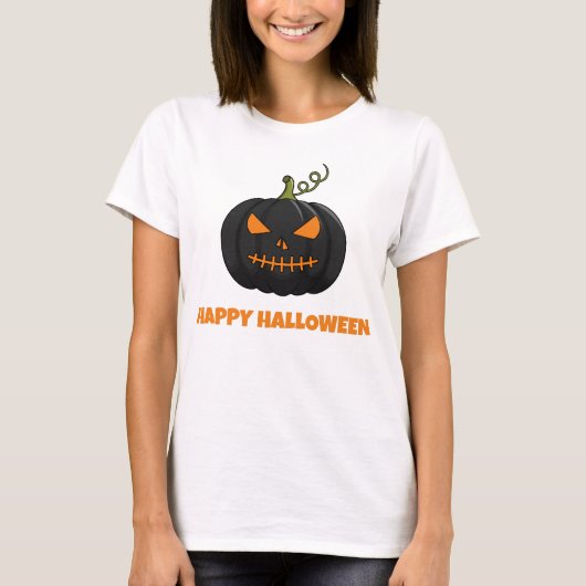 Happy Halloween Pompoen Vrouwen T-Shirt (Voorkant)