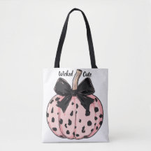 Happy Halloween Pompoenen en bogen roze Coquette