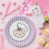 Happy Halloween | Pompoenen en Polka Dots Papieren Bordje (Feest)