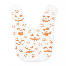 Happy Halloween pompoenen gezichten baby slabbetje