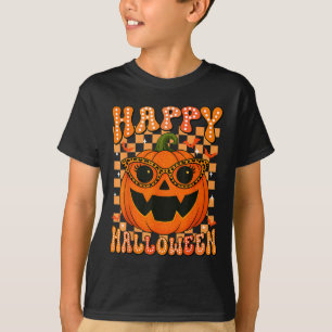 Happy Halloween pompoenen grappig kostuum voor Tri T-shirt