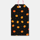 Happy Halloween Pompoenen Jack-o'-Lantern Patroon Cadeaulabel (Achterkant)