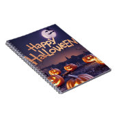 Happy Halloween pompoenen Notitieboek (Rechterzijde)