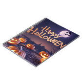 Happy Halloween pompoenen Notitieboek (Linkerzijde)