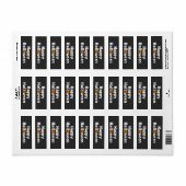 Happy Halloween-pooktaculaire pompoen Jack-lantern Etiket (Full Sheet)