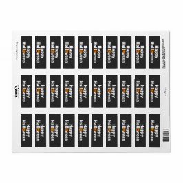 Happy Halloween-pooktaculaire pompoen Jack-lantern Etiket