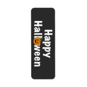 Happy Halloween-pooktaculaire pompoen Jack-lantern Etiket (Voorkant)