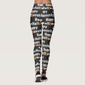 Happy Halloween-pooktaculaire pompoen Jack-lantern Leggings (Achterkant)