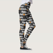 Happy Halloween-pooktaculaire pompoen Jack-lantern Leggings (Rechts)