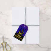 Happy Halloween-Pop door gehakt huis Cadeaulabel (Met Touw)