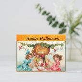 Happy  Halloween Post Kaart (Staand voorkant)
