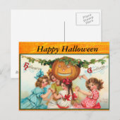 Happy  Halloween Post Kaart (Voorkant / Achterkant)