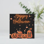 Happy Halloween Postcard Feestdagenkaart (Staand voorkant)
