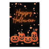 Happy Halloween Postcard Foto Afdruk (Voorkant)