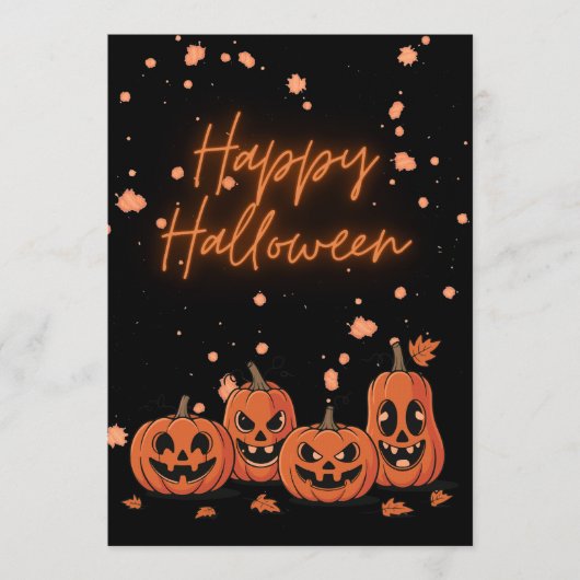 Happy Halloween Postcard Kaart (Voorkant)