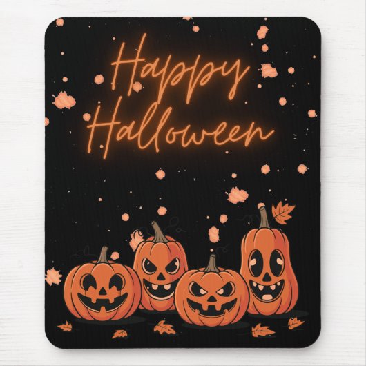 Happy Halloween Postcard Muismat (Voorkant)
