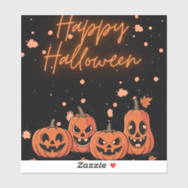 Happy Halloween Postcard Sticker