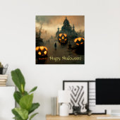 Happy Halloween Poster (Thuiskantoor)