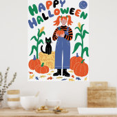 Happy Halloween Poster (Keuken)