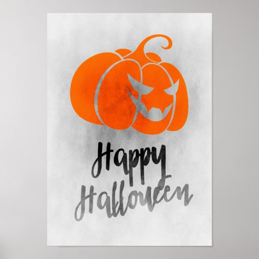 Happy Halloween Poster - Grunge Halloween Art (Voorkant)