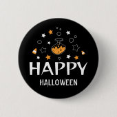 Happy Halloween Potion Bottle Stars Ronde Button 5,7 Cm (Voorkant)