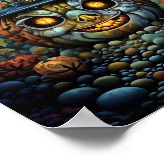 Happy Halloween Print, Waarde Poster Papier (Mat) (Hoek)