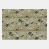 Happy Halloween Psychedelic Mushroom Patroon Inpakpapier Vel (Voorkant 2)