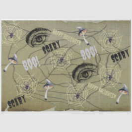 Happy Halloween Psychedelic Mushroom Patroon Tissuepapier