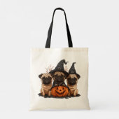 Happy Halloween Pugs Jack O Lanterns Tote Bag (Achterkant)