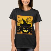 Happy Halloween Pumpkin and wolf howling shirt (Voorkant)