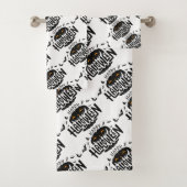 Happy Halloween Pumpkin Bath-handdoekset Bad Handdoek (Insitu)